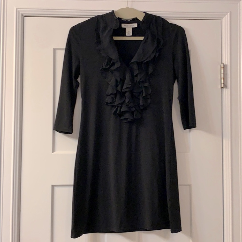 WHBM black tunic top
